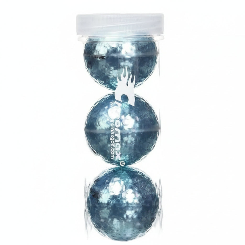 Chromax Metallic M5 カラーゴルフボール (3パックチューブ) ブルー