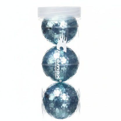 Chromax Metallic M5 カラーゴルフボール (3パックチューブ) ブルー