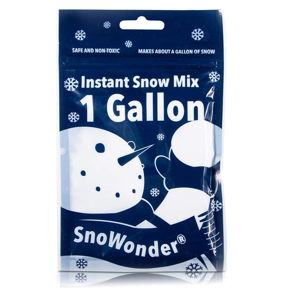 SnoWonder クラウドスライム スノーパウダー インスタントスノー フェイクスノー スノーワンダー 人工雪 (水を入れるだけ簡単)1GALLON