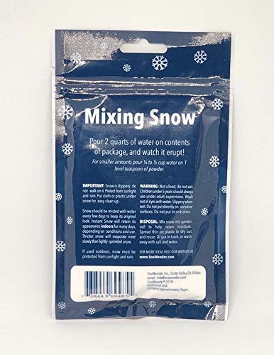 SnoWonder クラウドスライム スノーパウダー インスタントスノー フェイクスノー スノーワンダー 人工雪 (水を入れるだけ簡単)1GALLON