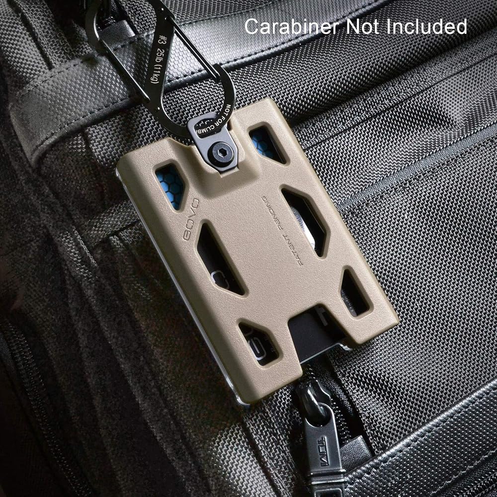 GOVO Badge Holder - Without Clip Version (Tan)