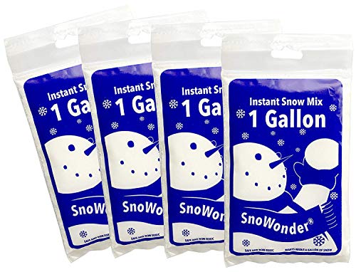 SnoWonder スノーパウダー インスタントスノー フェイクスノー スノーワンダー 人工雪 (水を入れるだけ簡単) (4GALLON)
